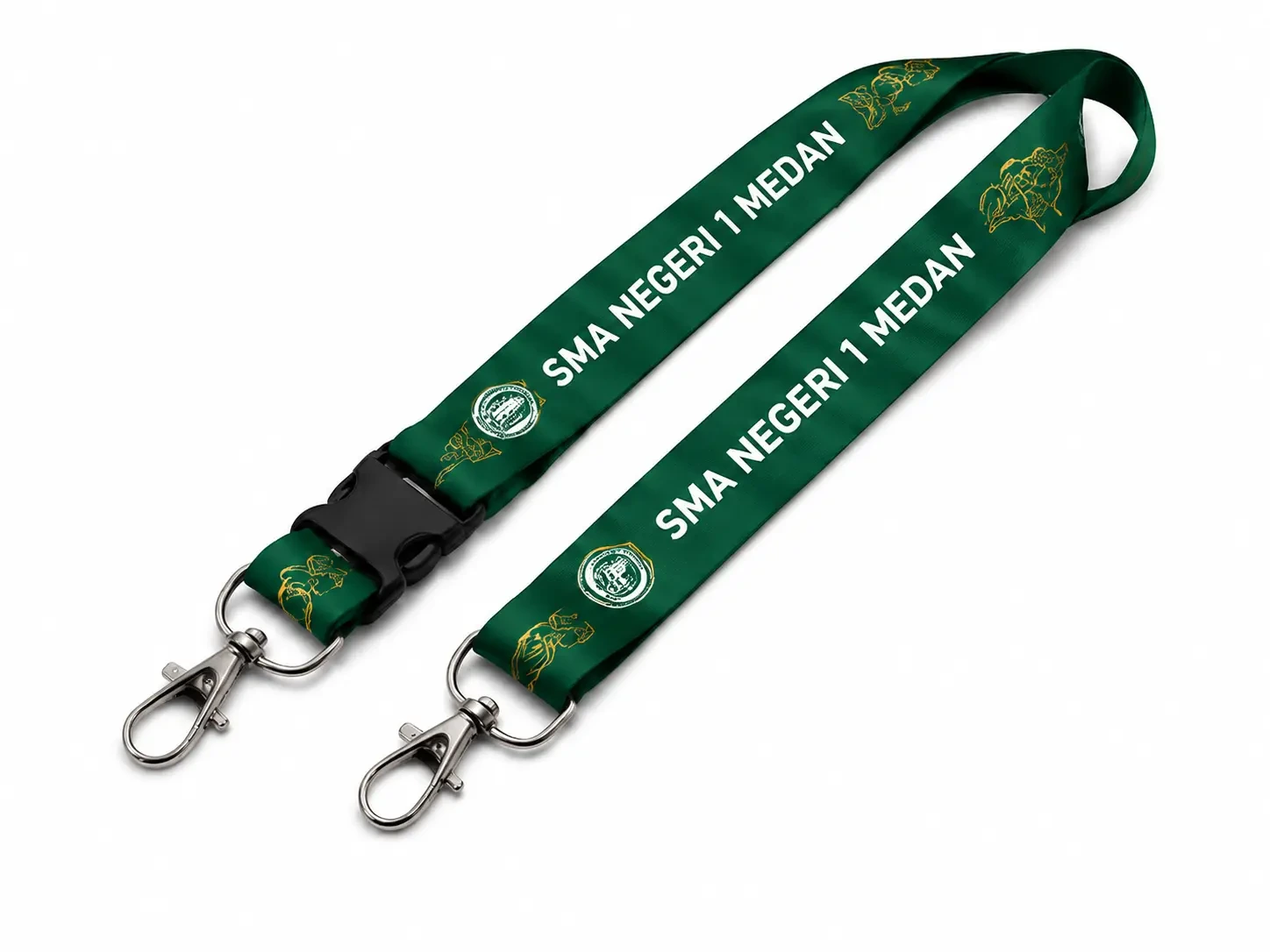 Tali Lanyard Custom Ring O Paku Stopper Punggung 1.5 cm